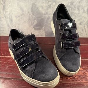 Mephisto Frederica Dark Navy Suede Lightweight Sneakers Size 8